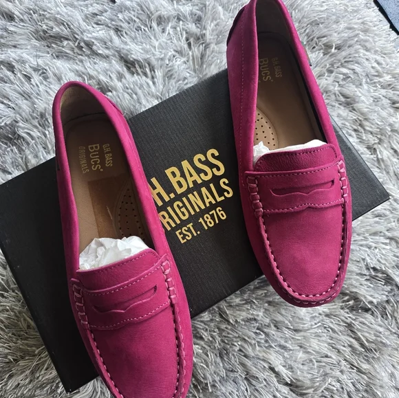 G.H. Bass Magenta Moccasins - Picture 3 of 8